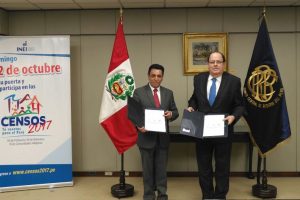INEI y el Banco Central de Reserva del Perú firmaron Convenio de Cooperación Interinstitucional