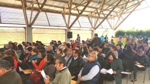 Alcalde de Surco, Roberto Gomez Baca junto a personal del INEI en reunión informativa sobre los Censos Nacionales 2017.